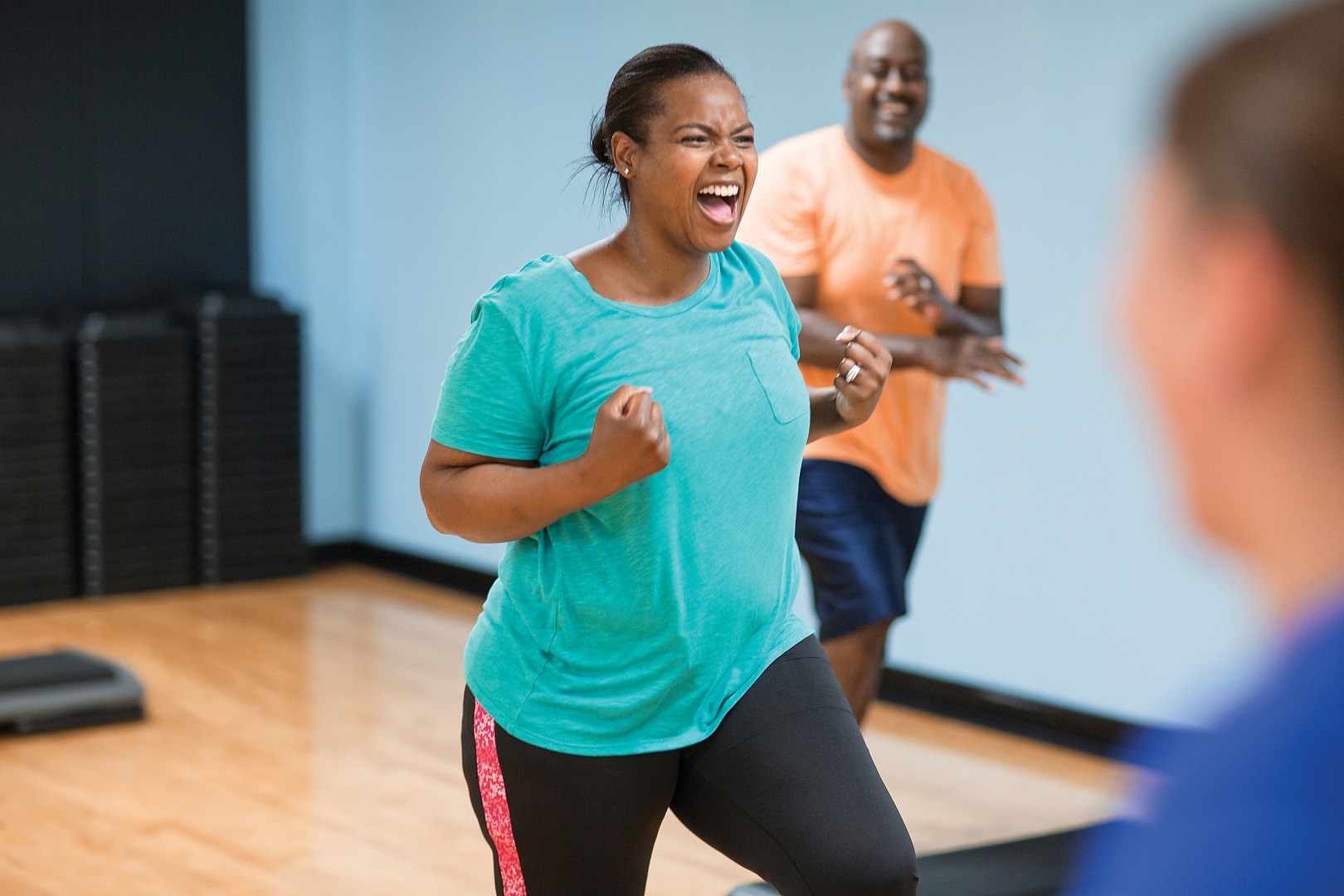 YMCA members working out YMCA members working out