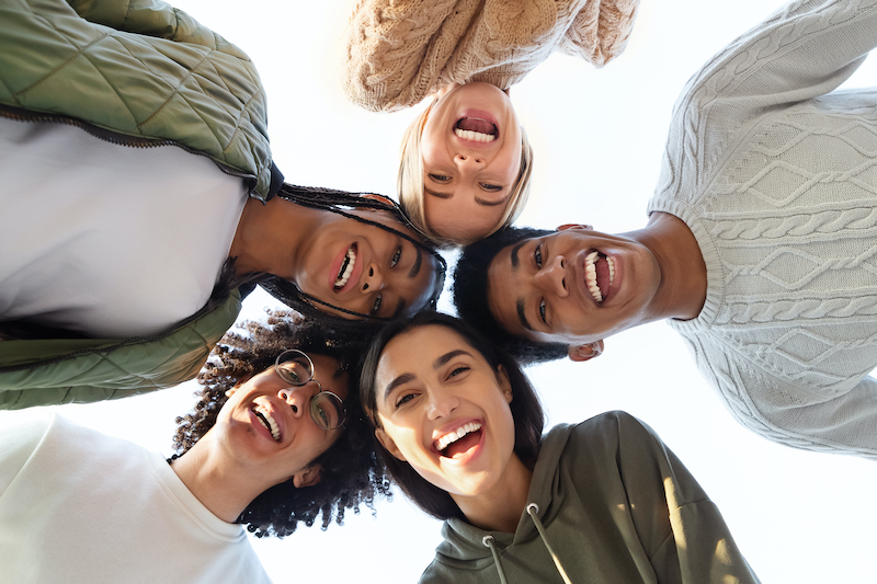 Teens smiling Teens smiling