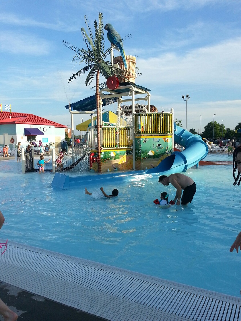 YMCA Louisville Calypso Cove Waterpark interactive play structure