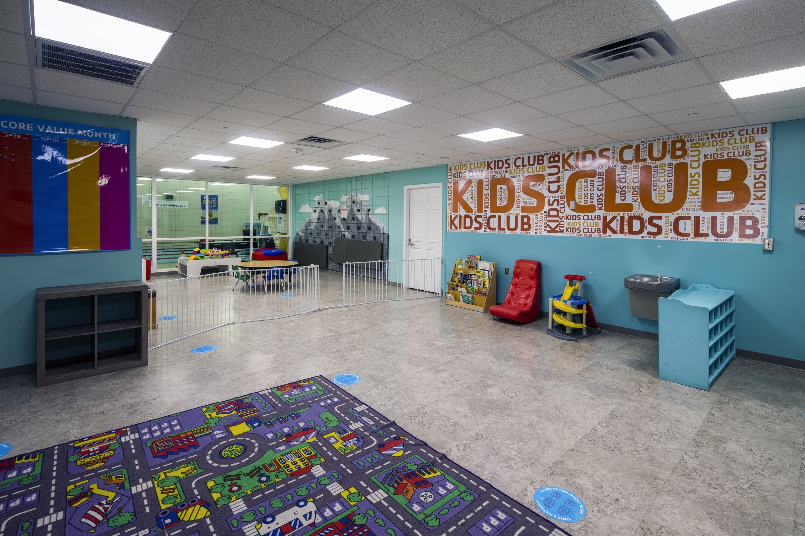 YMCA Louisville Downtown branch kids play room YMCA Louisville Downtown branch kids play room