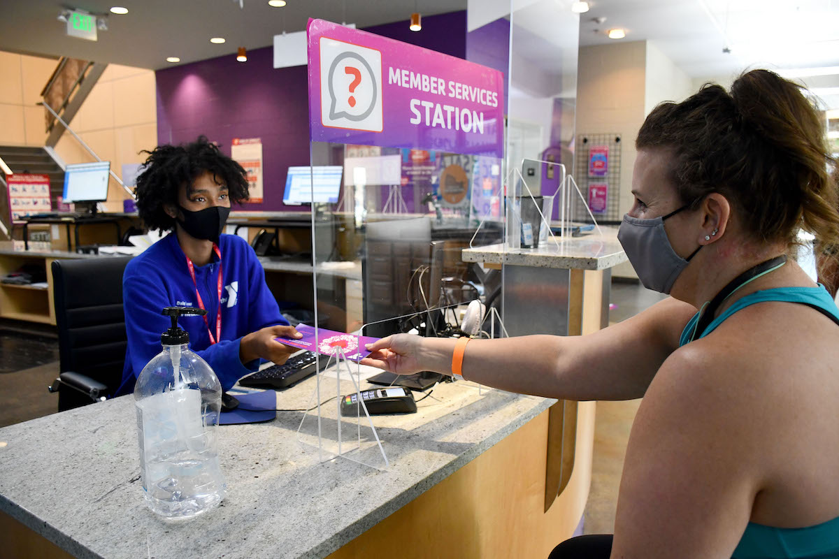 YMCA Louisville member using a guest pass YMCA Louisville member using a guest pass