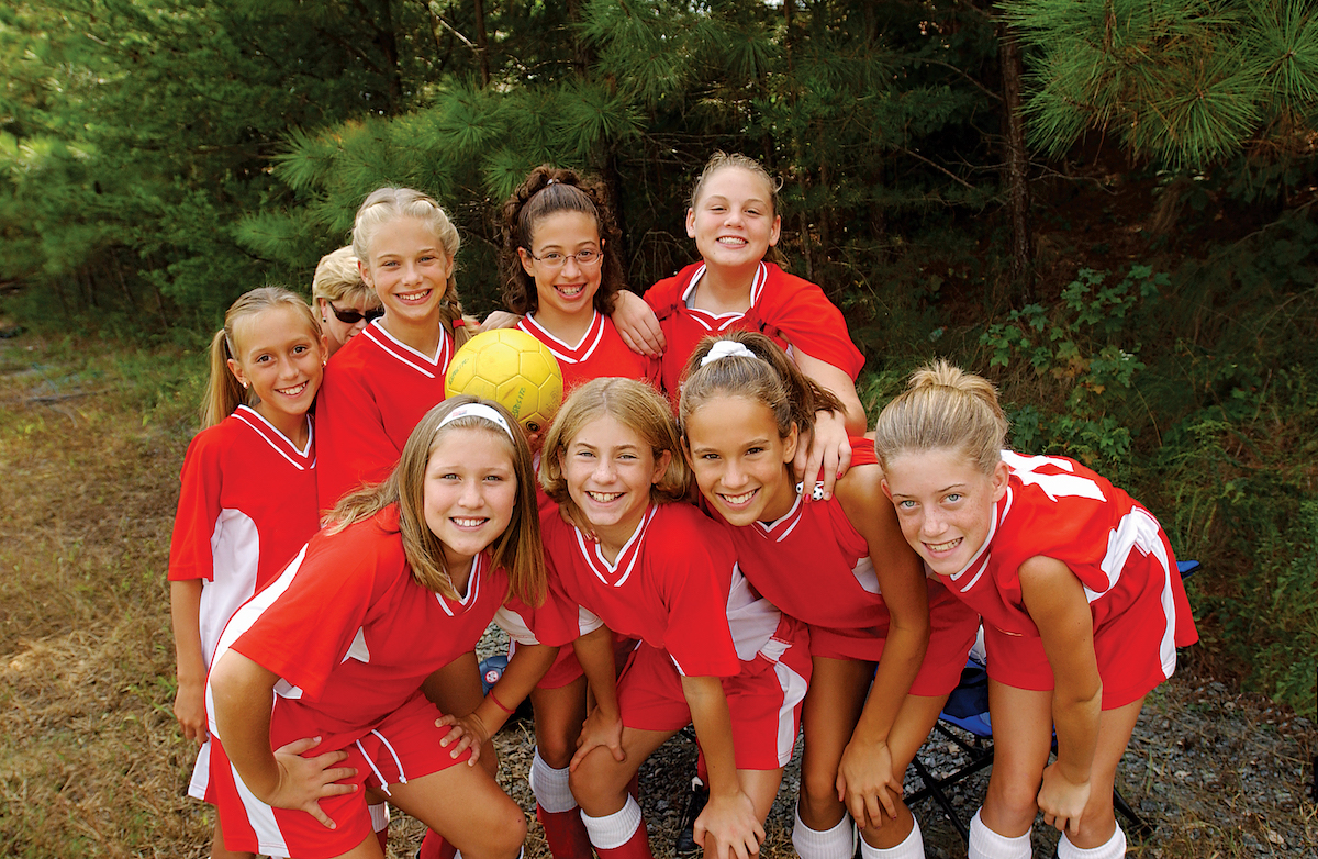 YMCA Louisville girls youth soccer league group photo YMCA Louisville girls youth soccer league group photo