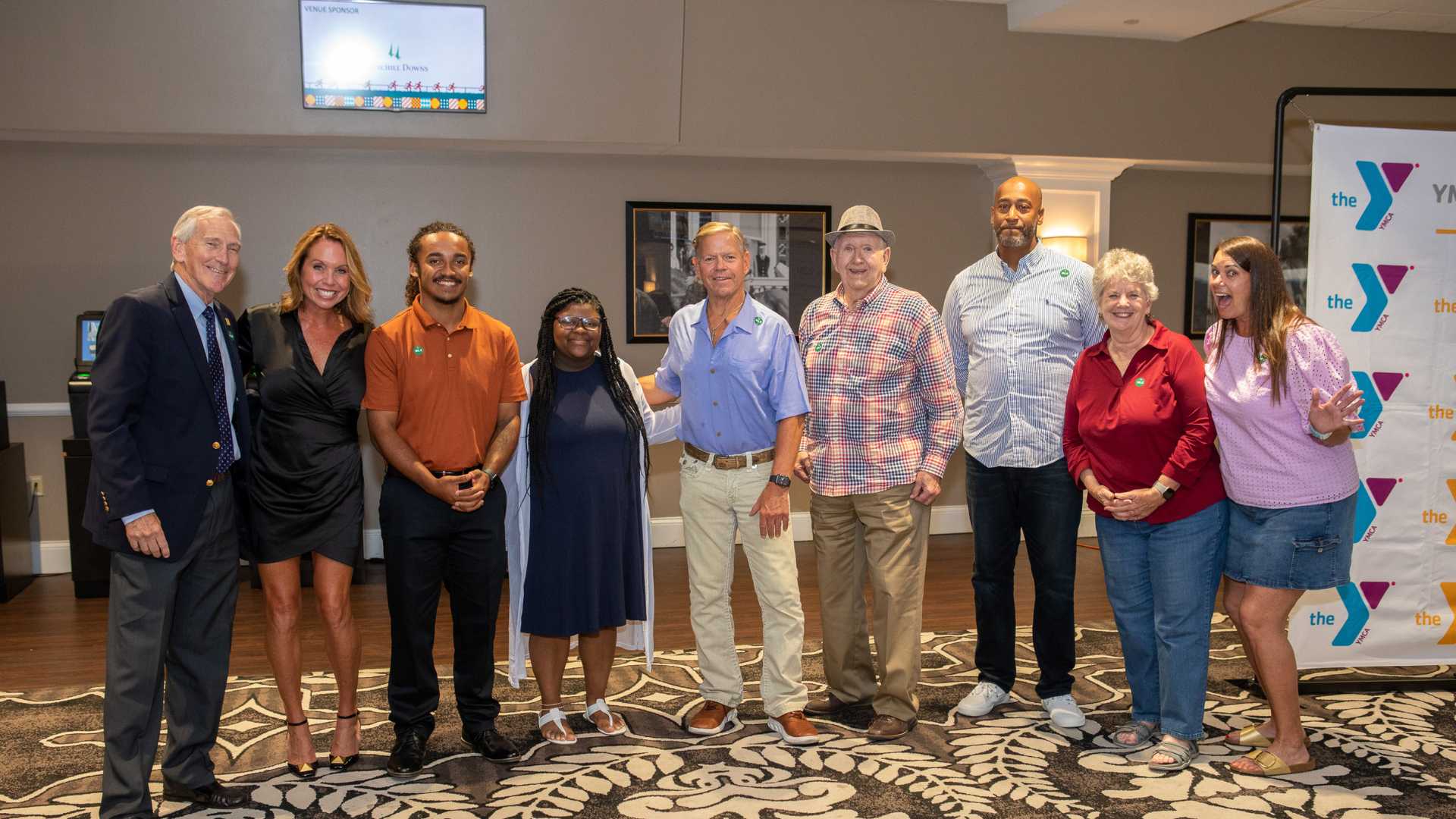 group of people standing next to each other