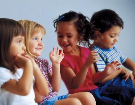 Kids ready for school at YMCA child care program Kids ready for school at YMCA child care program