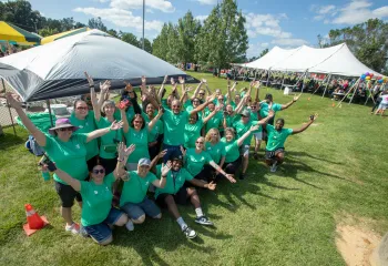 Staff at Family Picnic