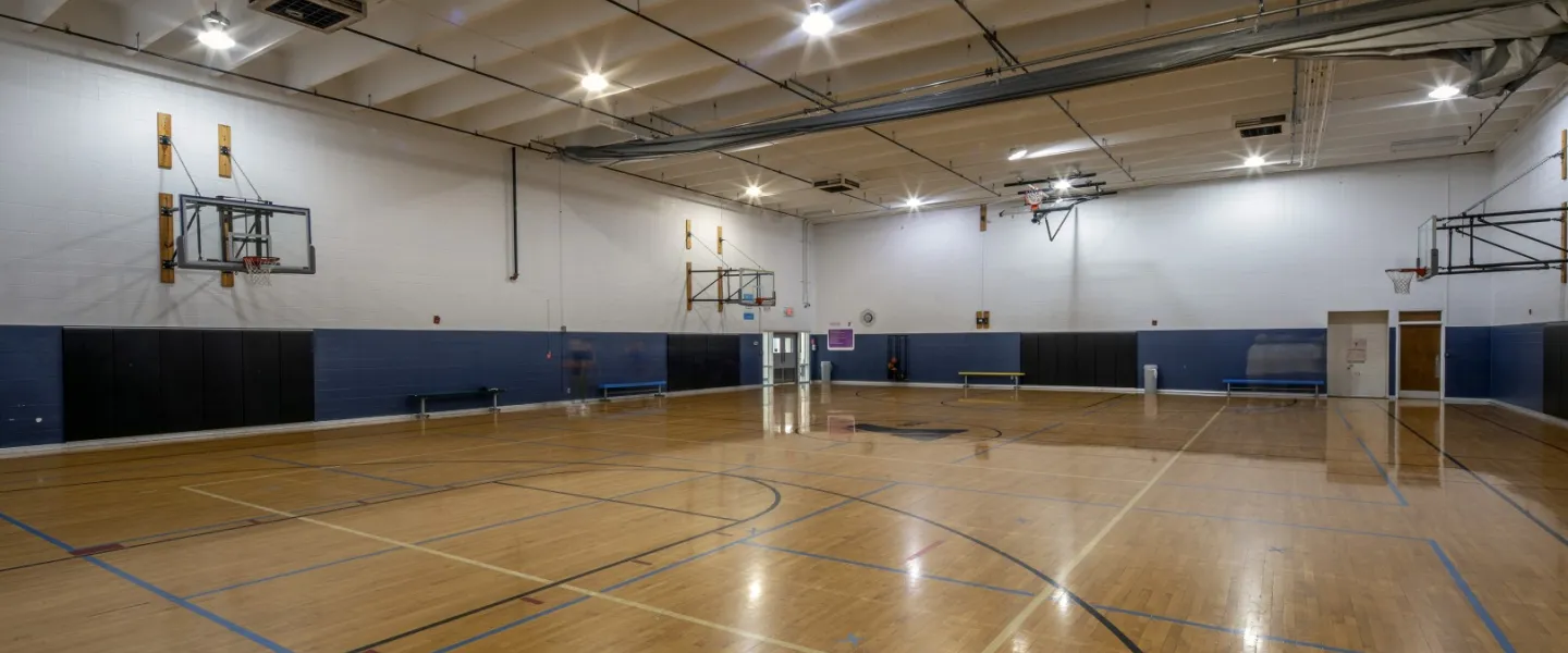 YMCA Louisville Clark County branch basketball court