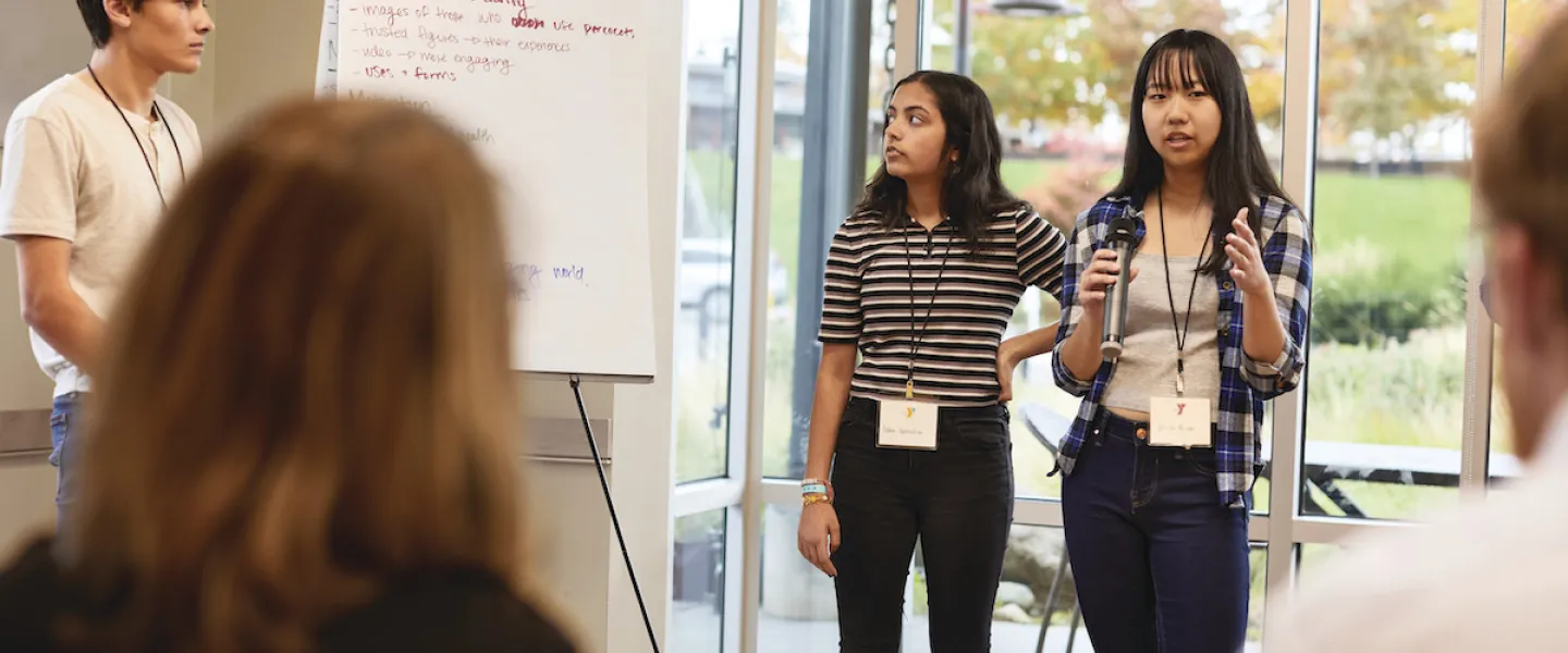 YMCA Louisville students presenting at community programs