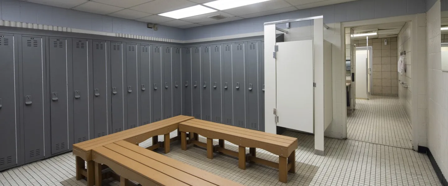 YMCA Louisville Southwest branch locker room