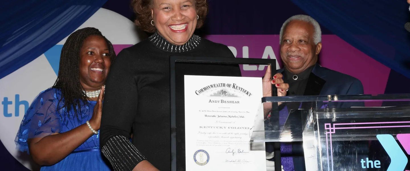 Judge J. Mitchell Childs holding award