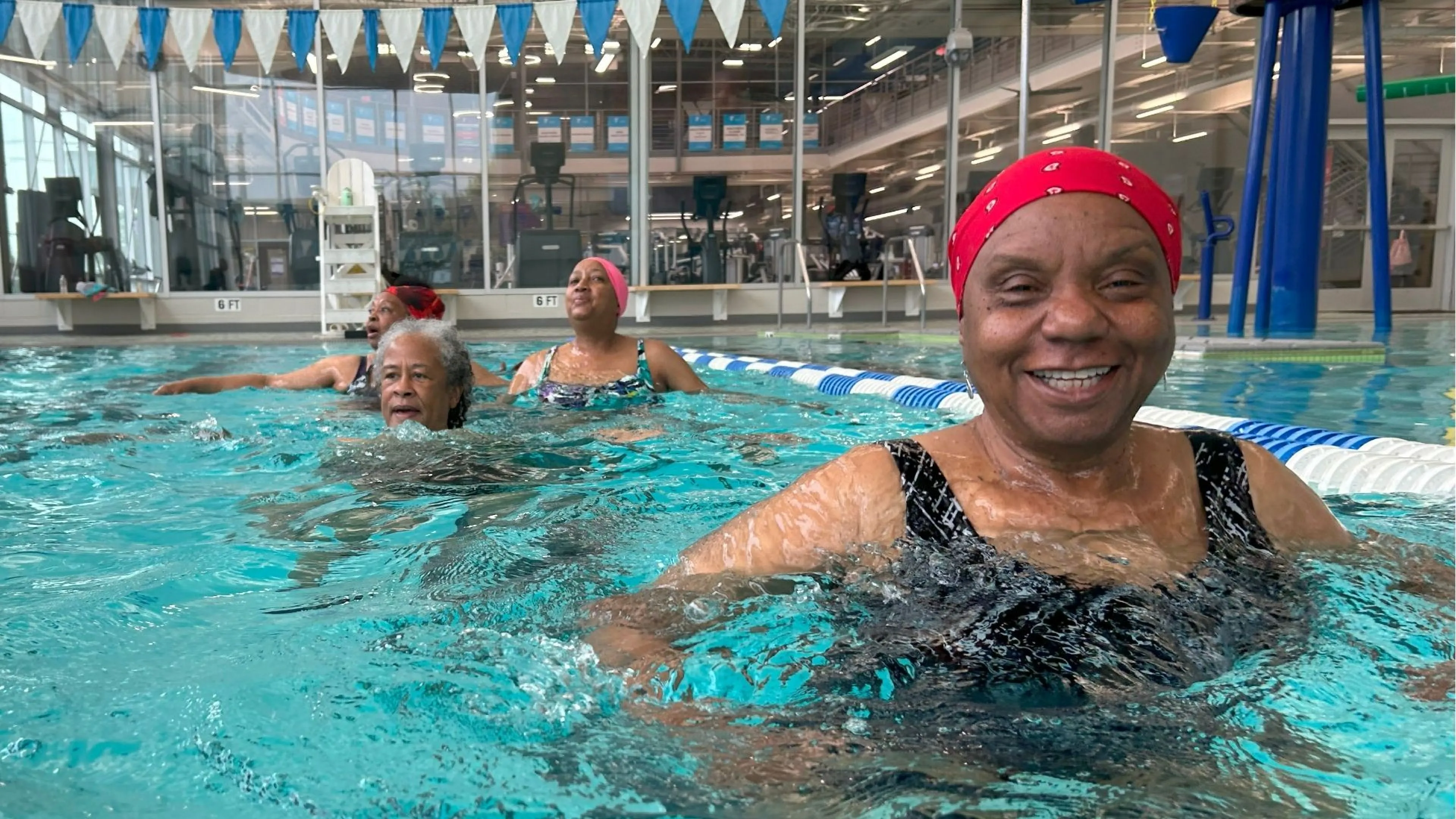 women swim