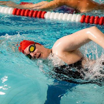 Woman swimming at YMCA Louisville Woman swimming at YMCA Louisville
