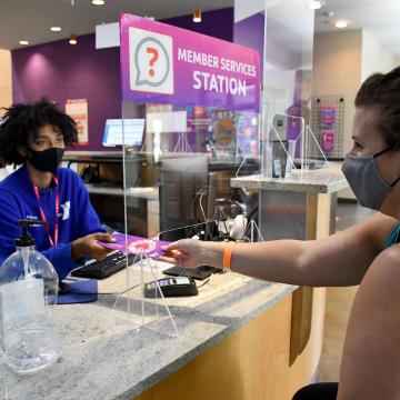 YMCA Louisville member using a guest pass YMCA Louisville member using a guest pass