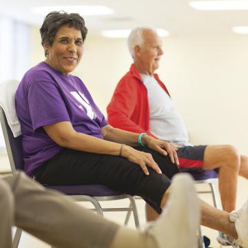 People in group fitness class during Smart Start fitness program at YMCA Louisville People in group fitness class during Smart Start fitness program at YMCA Louisville