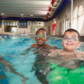 YMCA Louisville members swimming for swim tests YMCA Louisville members swimming for swim tests